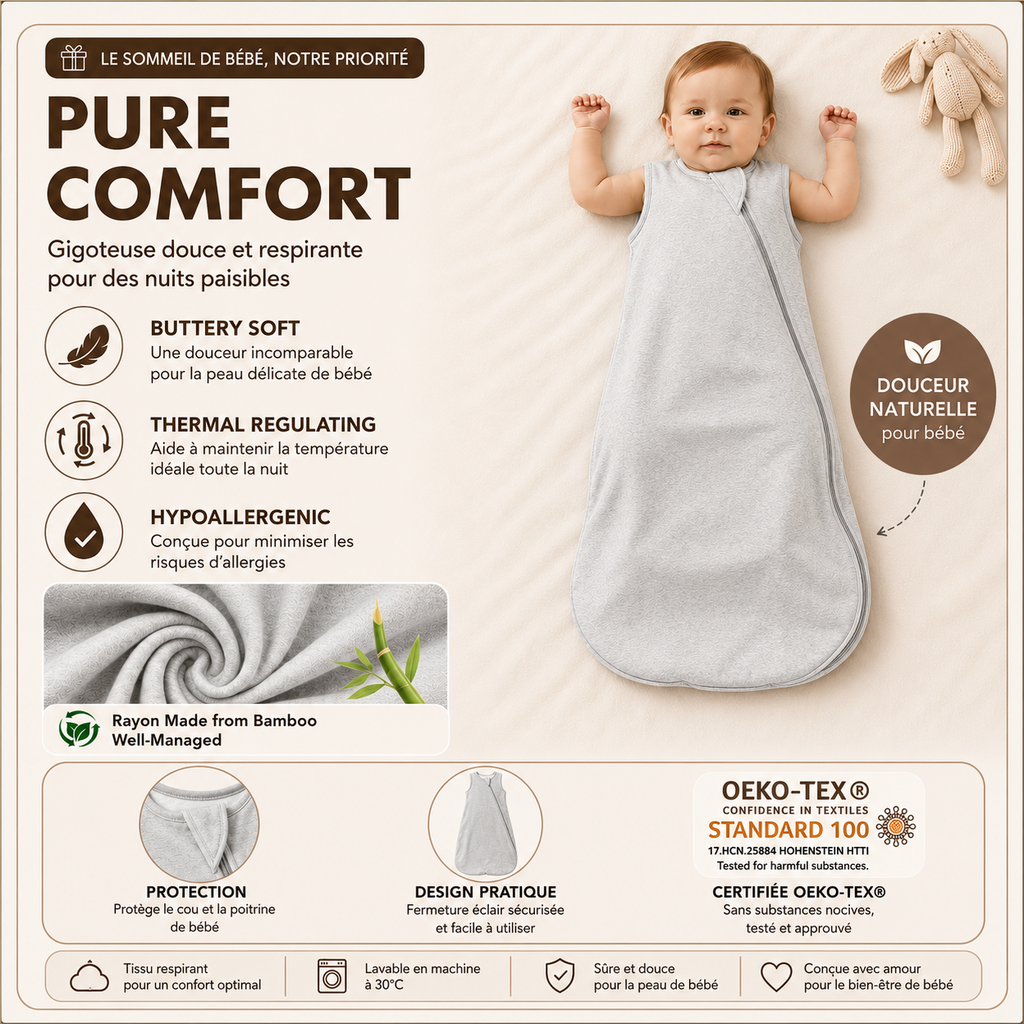 Coussin Anti-Reflux Bébé Emmanest — Inclinaison Ergonomique 17 cm